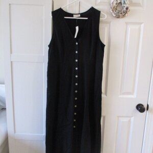 NWT Black Universal Threads linen, button down, Midi Dress in  Ladies Xtra Large